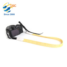 Wholesale Fashion Wavelet Point Yellow And White Professional Cotton Camera Strap